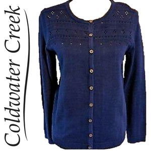 🌸 NWT COLDWATER CREEK BLUE CARDIGAN